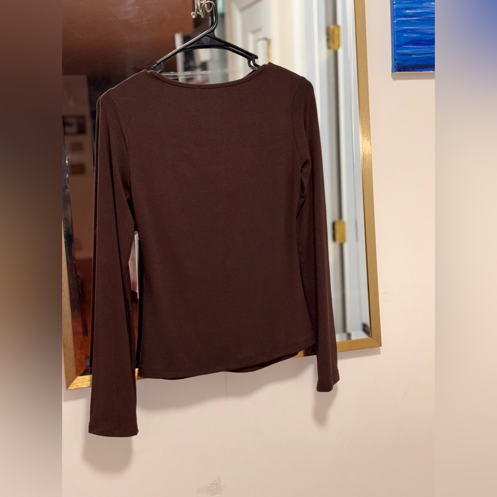 Brown Long Sleeve Top - Picture 3 of 3